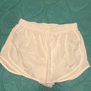 White NIKE shorts size large LG